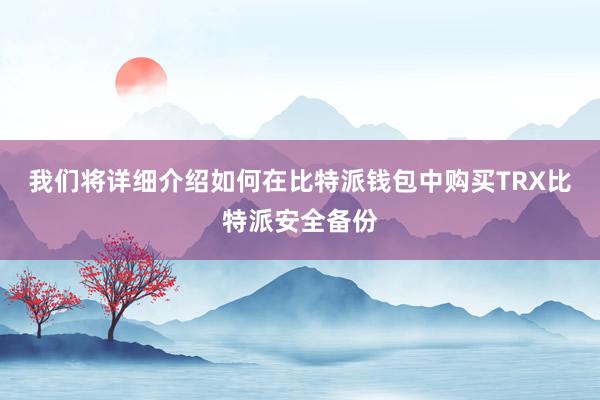 我们将详细介绍如何在比特派钱包中购买TRX比特派安全备份