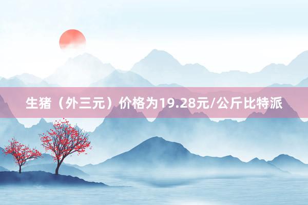 生猪（外三元）价格为19.28元/公斤比特派