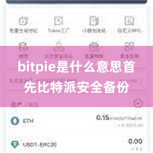 bitpie是什么意思首先比特派安全备份