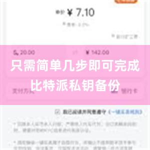 只需简单几步即可完成比特派私钥备份